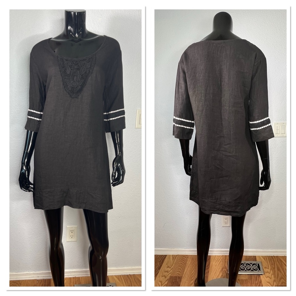 Haris Cotton The Collection 100% Linen Dress Sz M